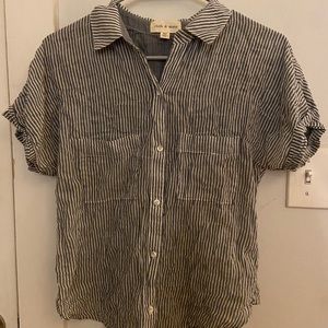 Anthropologie short sleeve blouse